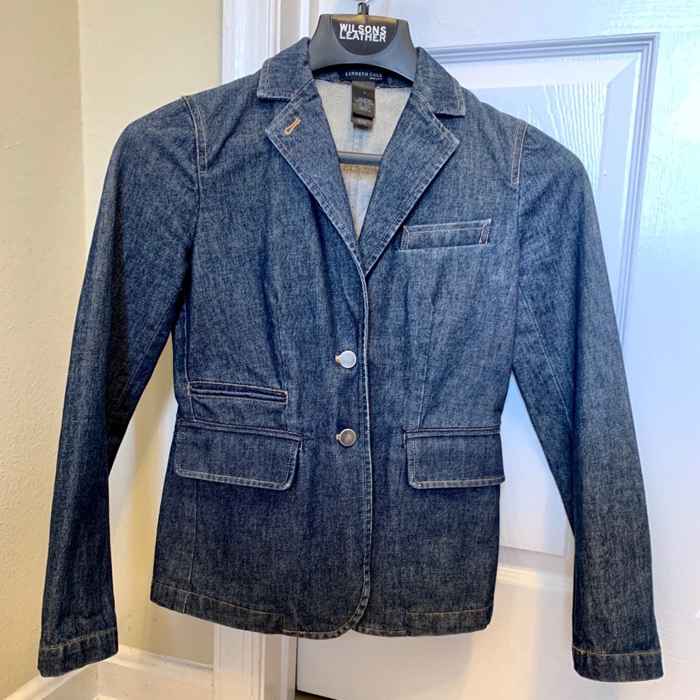 Like New Kenneth Cole New York Jean Jacket Blazer size 2